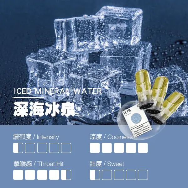 ILIA煙彈瓷芯霧化彈深海冰泉口感webp SP2S 台灣官方專賣店|電子煙主機與煙彈專賣